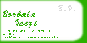 borbala vaczi business card