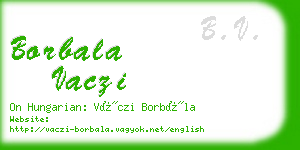 borbala vaczi business card